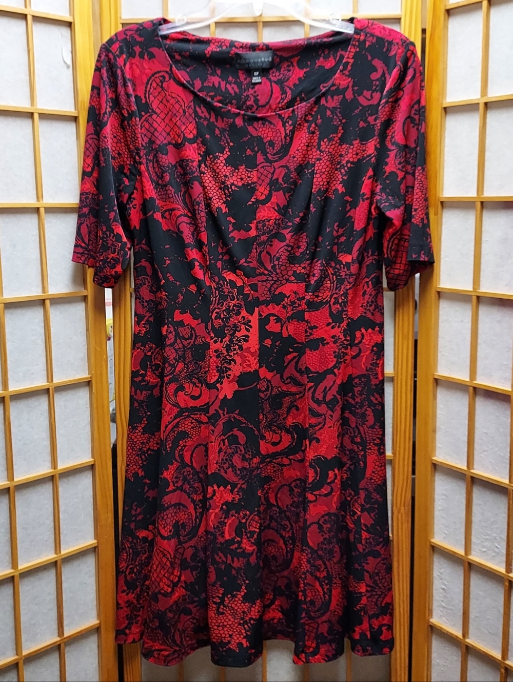 🥀 Connected Apparel Lace Pattern Dress Womems M Juniors L/XL